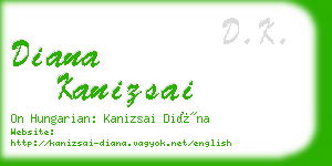 diana kanizsai business card